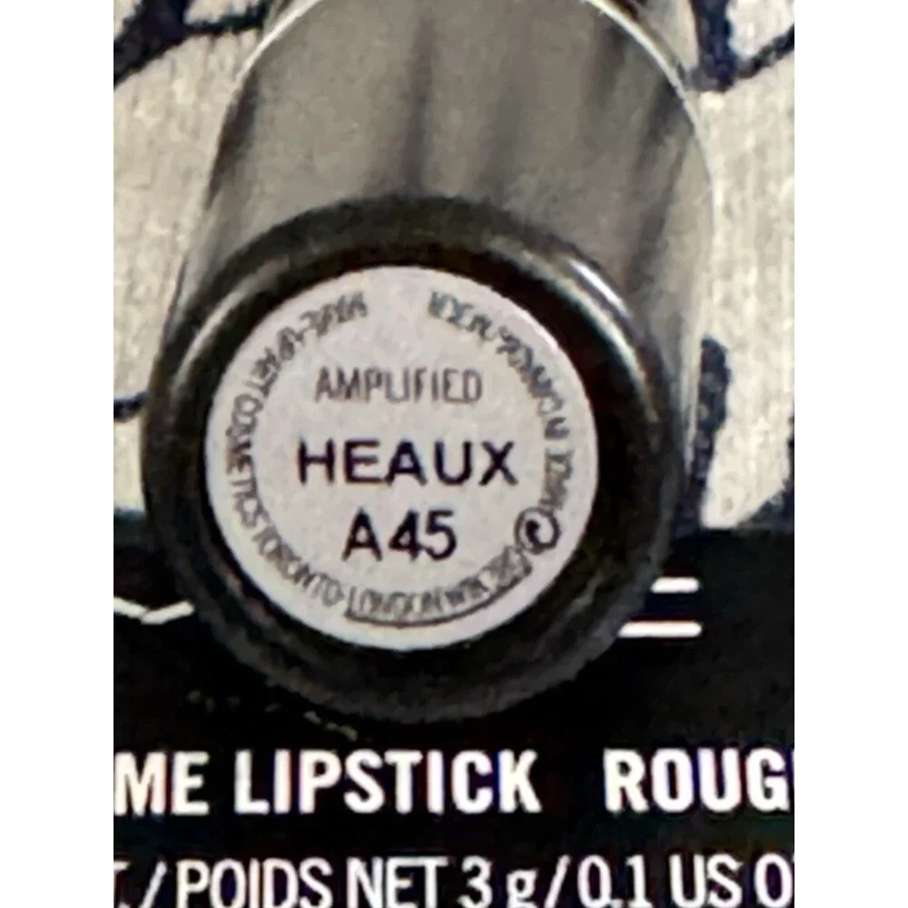 RARE 2015 MAC Heaux Amplified Creme Lipstick Veluxe A Trois Collection NIB A45